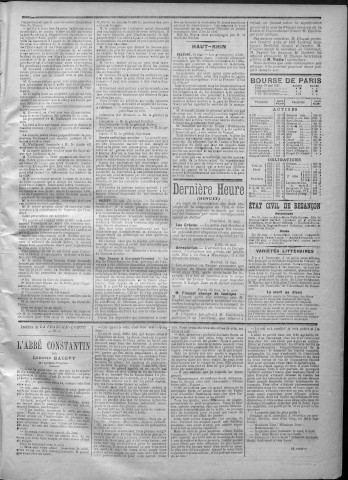25/05/1887 - La Franche-Comté : journal politique de la région de l'Est