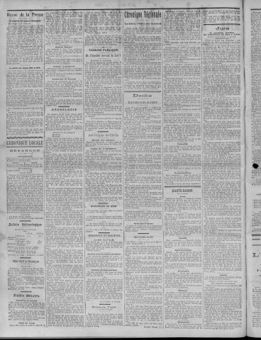 31/05/1907 - La Dépêche républicaine de Franche-Comté [Texte imprimé]