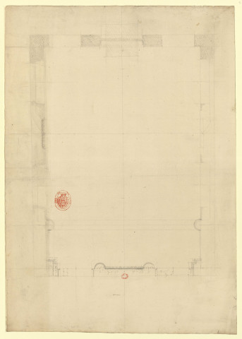 Paris. Plan du Palais Bourbon [Dessin] , 1750/1799