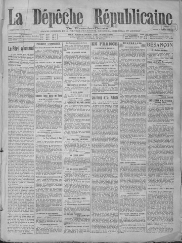 04/01/1919 - La Dépêche républicaine de Franche-Comté [Texte imprimé]