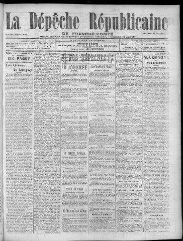 26/07/1905 - La Dépêche républicaine de Franche-Comté [Texte imprimé]