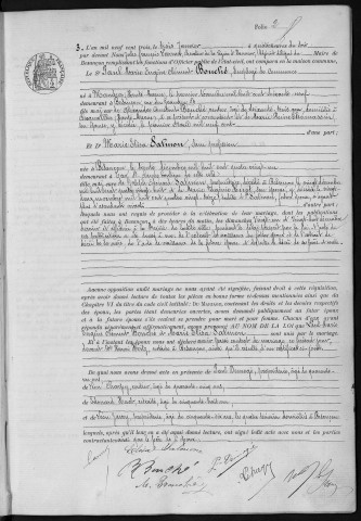 Registre des mariages, 1903