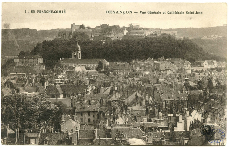 Besançon - Vue Générale et Cathédrale Saint Jean [image fixe] , 1904/1915
