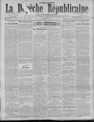 05/07/1921 - La Dépêche républicaine de Franche-Comté [Texte imprimé]