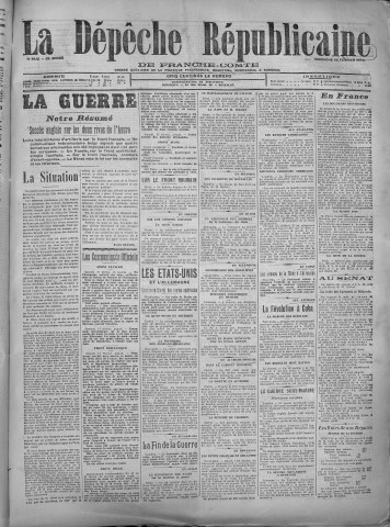 18/02/1917 - La Dépêche républicaine de Franche-Comté [Texte imprimé]