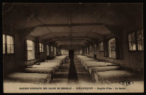 Maisons d'enfants des Salins de Bregille - Besançon - Bregille-Filles - Un dortoir [image fixe] , Besançon (Doubs) : Etablissements C. Lardier, C. L. B. dans un losange, 1914-1923