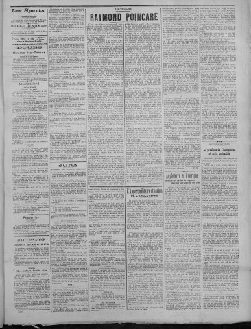 22/01/1922 - La Dépêche républicaine de Franche-Comté [Texte imprimé]