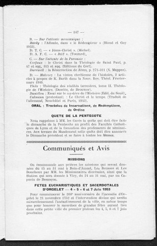 14/05/1953 - La Semaine religieuse du diocèse de Saint-Claude [Texte imprimé]