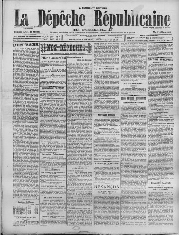 10/03/1925 - La Dépêche républicaine de Franche-Comté [Texte imprimé]