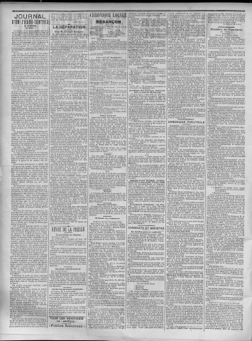 28/02/1905 - La Dépêche républicaine de Franche-Comté [Texte imprimé]