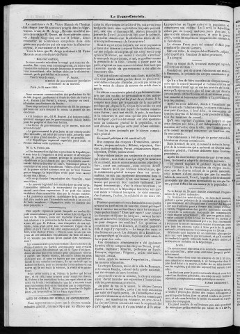 11/04/1848 - Le Franc-comtois - Journal de Besançon et des trois départements
