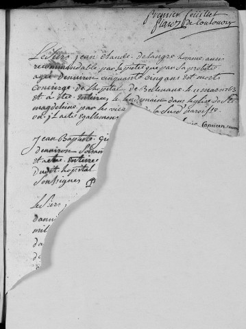 Registre des Hôpitaux : Hôpital Bellevaux
Décès d' hommes et de femmes (11 mars 1763 - 18 novembre 1773)