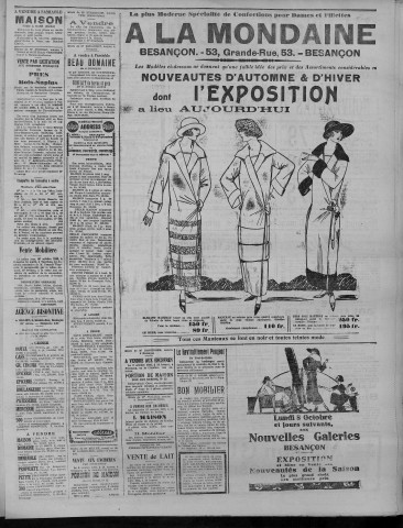 07/10/1923 - La Dépêche républicaine de Franche-Comté [Texte imprimé]