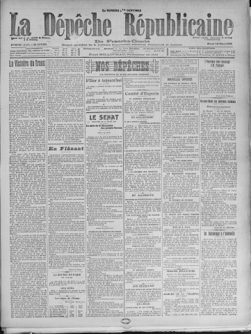 18/03/1924 - La Dépêche républicaine de Franche-Comté [Texte imprimé]