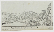 Eine Ansicht in der Nähe von Clerval [estampe] / H. , [S.l.] : [s.n.], [1800-1899]
