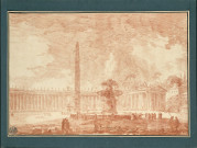 18 - Place Saint-Pierre à Rome , [Rome], [circa 1762]