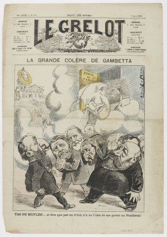 La grande colère de Gambetta [image fixe] / Ranc. , Paris : , 1885