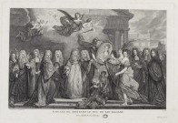 MARIAGE DE MONSEIGNEUR LE DUC DE BOURGOGNE / L'Argilliere pinx. C. N. Cochin.- l'Argilliere