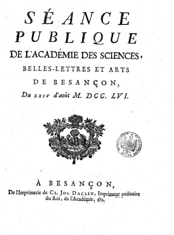 1756 - Séance publique