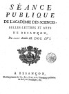 1756 - Séance publique