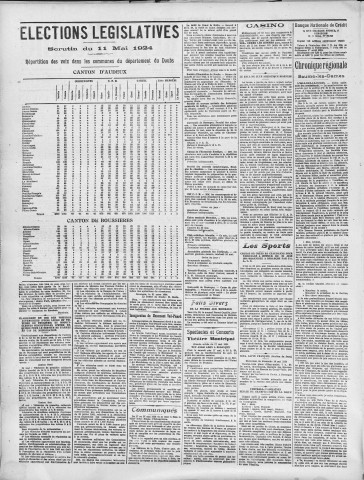 16/05/1924 - La Dépêche républicaine de Franche-Comté [Texte imprimé]