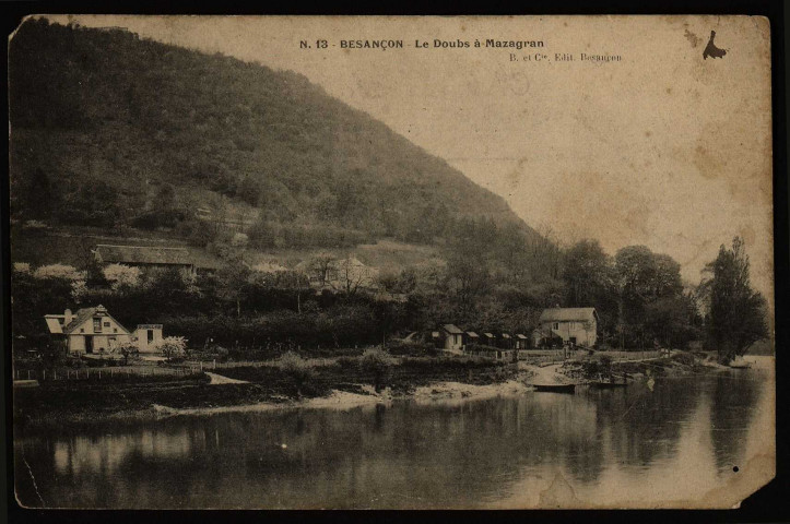 Besançon - Le Doubs à Mazagran [image fixe] , Besançon : B. et Cie Edit. Besançon, 1904/1907