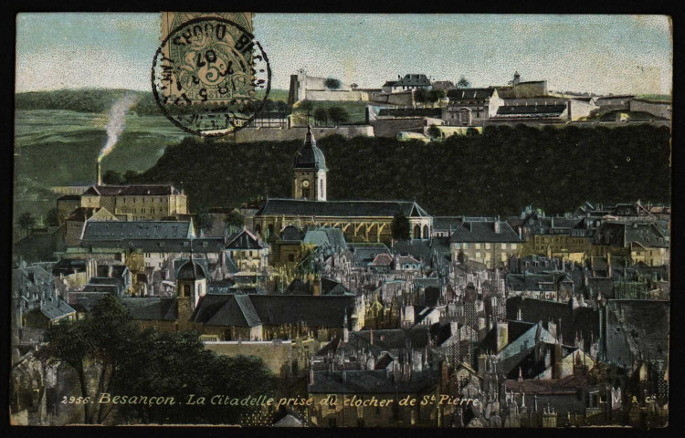 Besançon. La Citadelle prise du clocher de St Pierre [image fixe] , Besançon : L. V. & Cie, 1904/1907