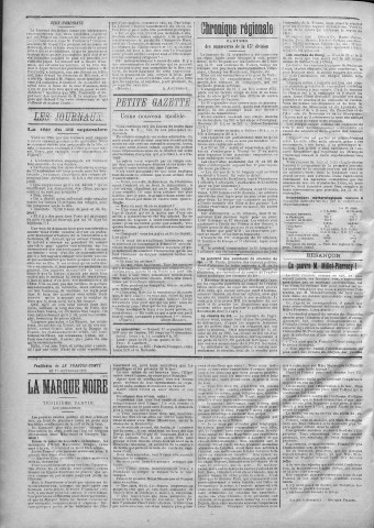 17/09/1892 - La Franche-Comté : journal politique de la région de l'Est