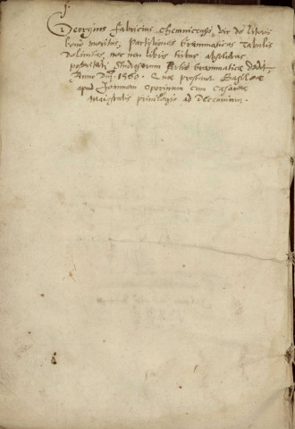Grammaticae quadrilinguis partitiones, in gratiam puerorum, autore Ioanne Drosaeo,...