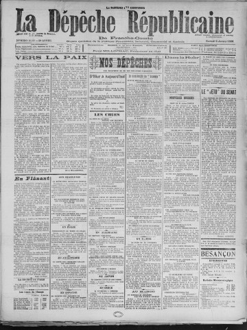 05/01/1924 - La Dépêche républicaine de Franche-Comté [Texte imprimé]