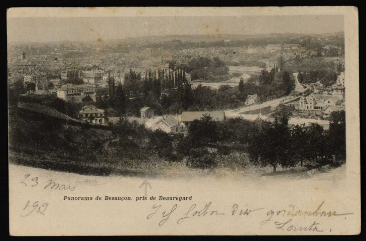 Panorama de Besançon, pris de Beauregard [image fixe] , 1897/1902