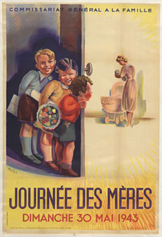 Journée des mères : Dimanche 30 mai 1943, affiche