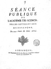 1758 - Séance publique