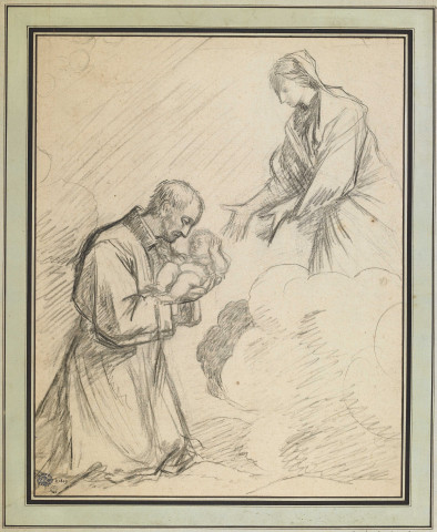 Saint Gaétan recevant l'Enfant Jésus des mains de la Vierge