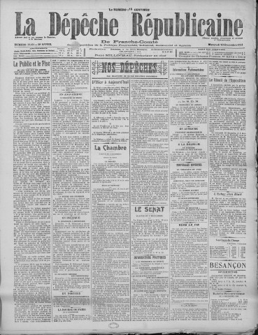 10/12/1924 - La Dépêche républicaine de Franche-Comté [Texte imprimé]