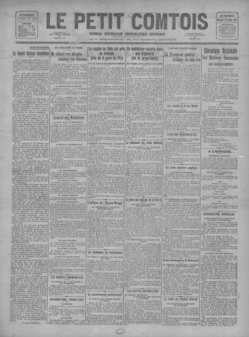 29/07/1925 - Le petit comtois [Texte imprimé] : journal républicain démocratique quotidien