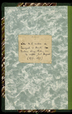 Ms 2041 - Lettres de la comtesse Georges Mniszeck à Anna Hutin, 1879-1887