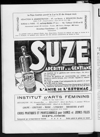 20/11/1934 - Le Pays comtois [Texte imprimé] : Revue régionaliste illustrée