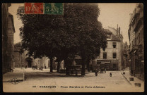 Besançon - Besançon - Place Marulaz et Porte d'Arènes. [image fixe] , Besançon : C. L. B dans un losange., 1914/1926