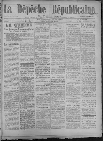 10/10/1917 - La Dépêche républicaine de Franche-Comté [Texte imprimé]