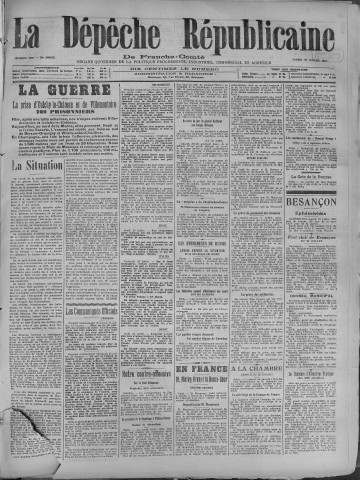 27/07/1918 - La Dépêche républicaine de Franche-Comté [Texte imprimé]