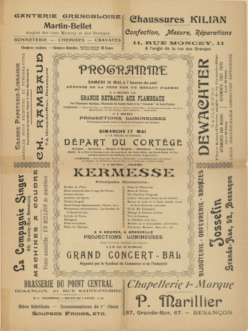 La goutte de lait : fêtes du 17 mai 1903 : programme du concert bal /
