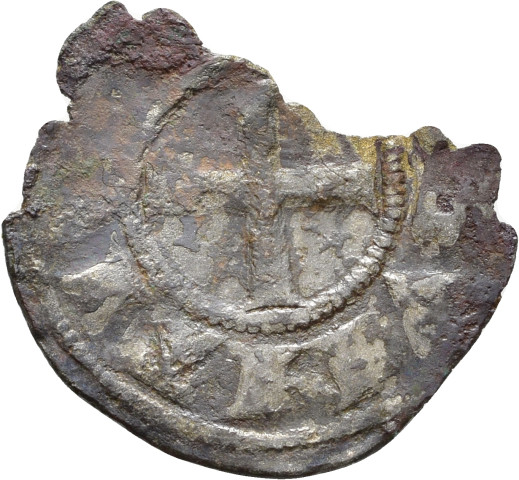874.1.79.2 - pièce de monnaie ; fragment (7) ; denier estevenant