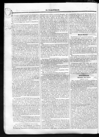 24/11/1840 - Le Franc-comtois - Journal de Besançon et des trois départements