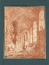 24 - Fontaine de la villa Aldobrandini à Frascati / Hubert Robert , [Rome], 1761