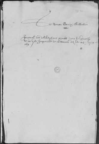 Registre des délibérations municipales 24 juin 1659 - 23 juin 1661