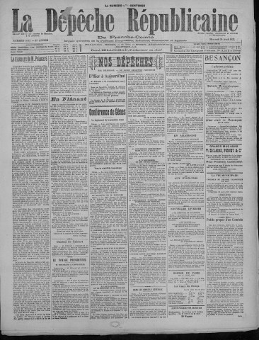 26/04/1922 - La Dépêche républicaine de Franche-Comté [Texte imprimé]