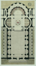 Plan d'une église d'une abbaye d'Allemagne dédiée à saint Ambroise / Pierre-Adrien Pâris , [S.l.] : [P.-A. Pâris], [1700-1800]