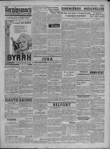 14/04/1936 - Le petit comtois [Texte imprimé] : journal républicain démocratique quotidien