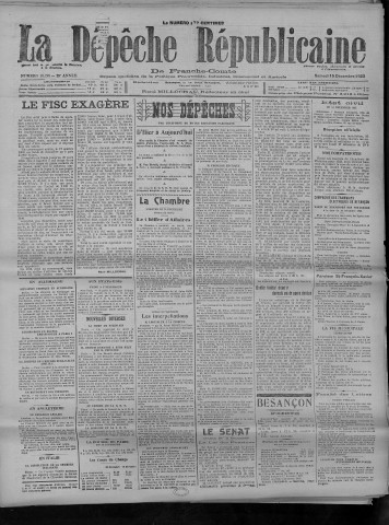 15/12/1923 - La Dépêche républicaine de Franche-Comté [Texte imprimé]